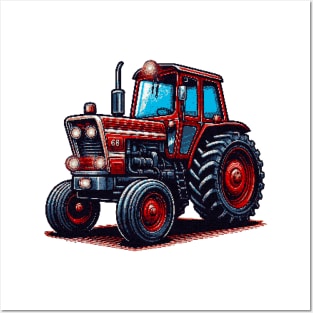Tractor Pixel Art Posters and Art